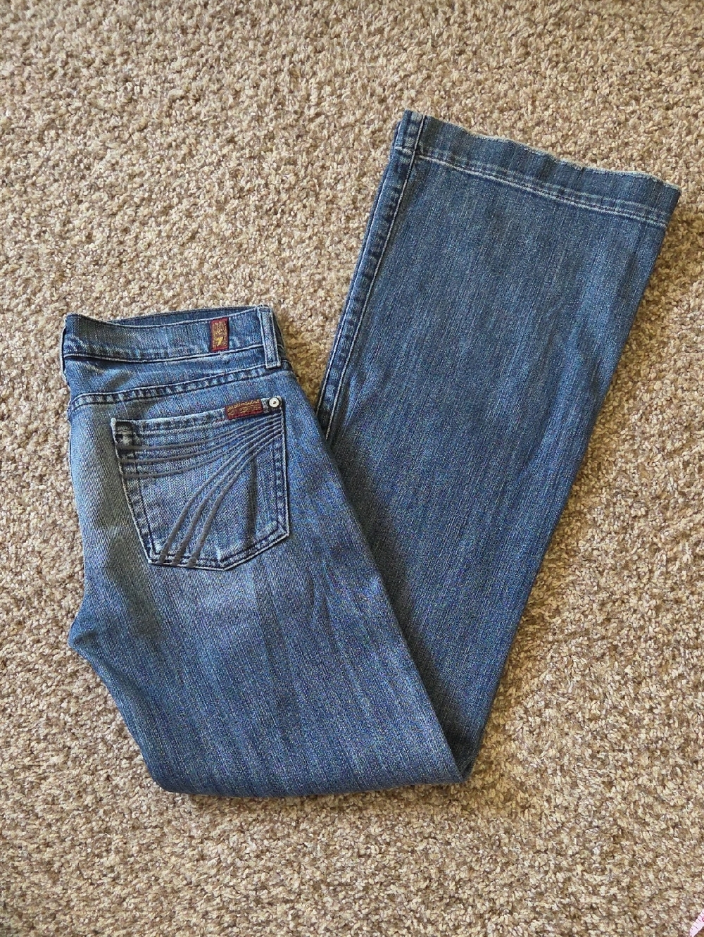 7 For All Mankind Dojo Jeans Low Rise